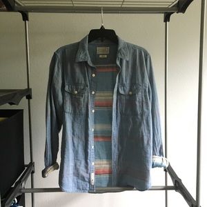Lucky Brand  Blue Button Down